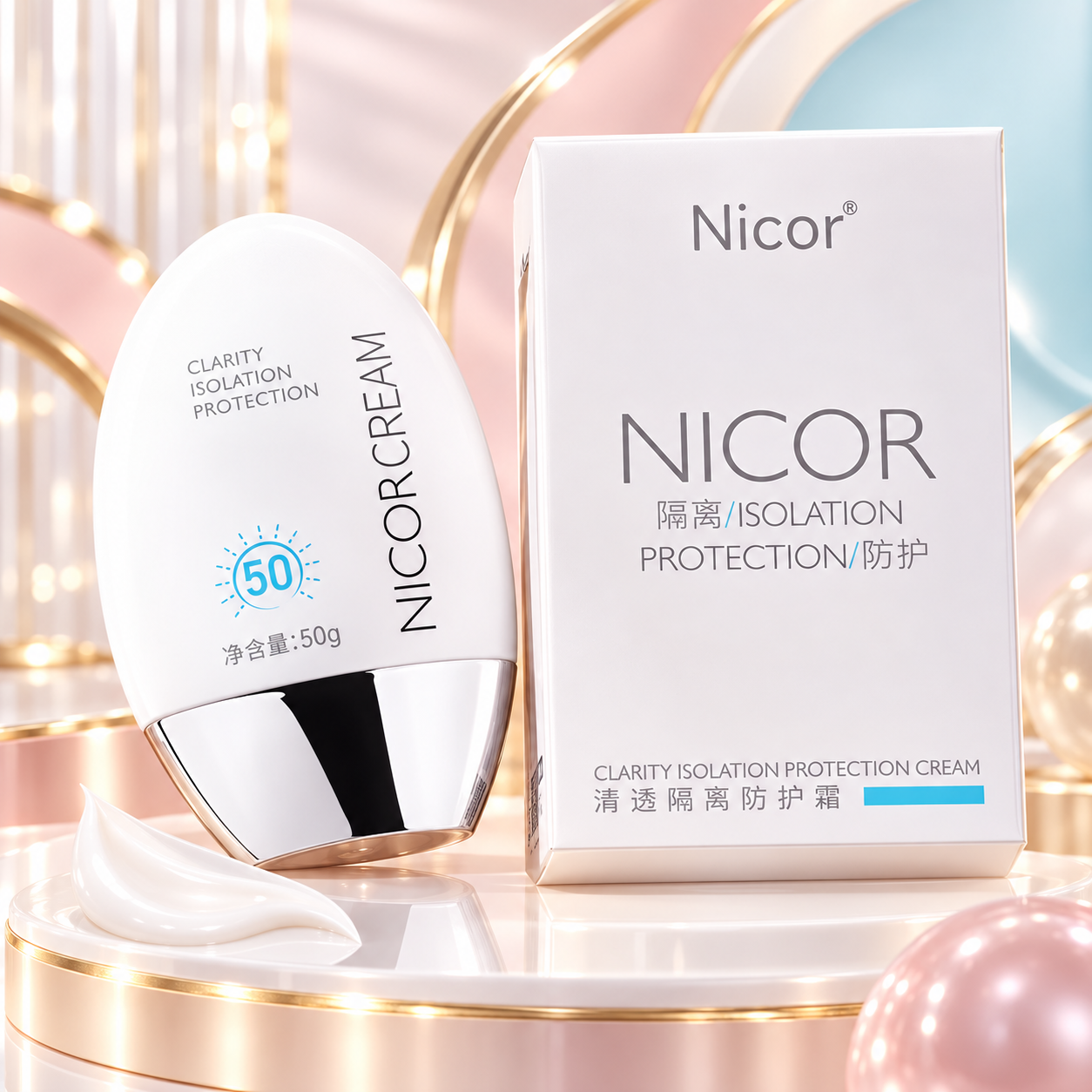 Nikos - Isolation Protection Suncreen Cream 50g SPF 50++++ Set 50g.
