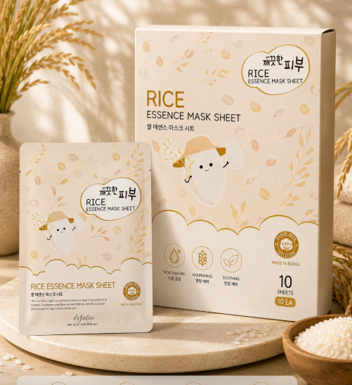 Esfolio - Rice Essence Mask Sheet (25ml x 10pcs).