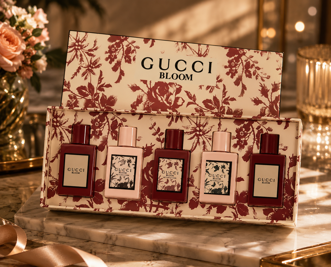 Gucci Bloom - Eau De Parfum Vaporisateur Natural Spray Set (5ml x 5pcs).
