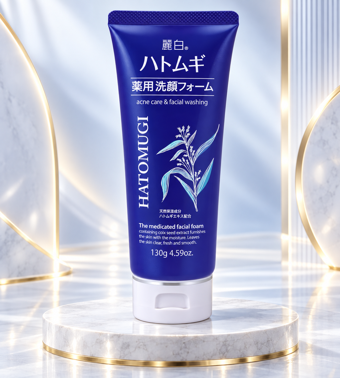 KUMANO COSME - Reihaku Hatomugi Acne Care Facial Foam 130g.