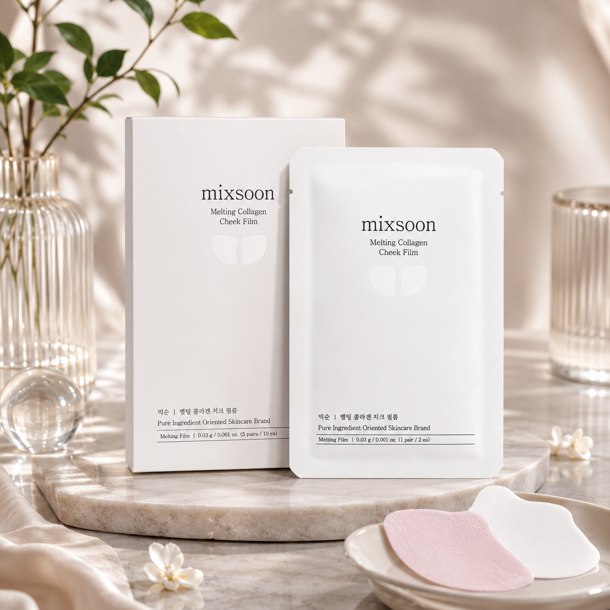 mixsoon - Melting Collagen Cheek Film 5 pairs / 10pcs