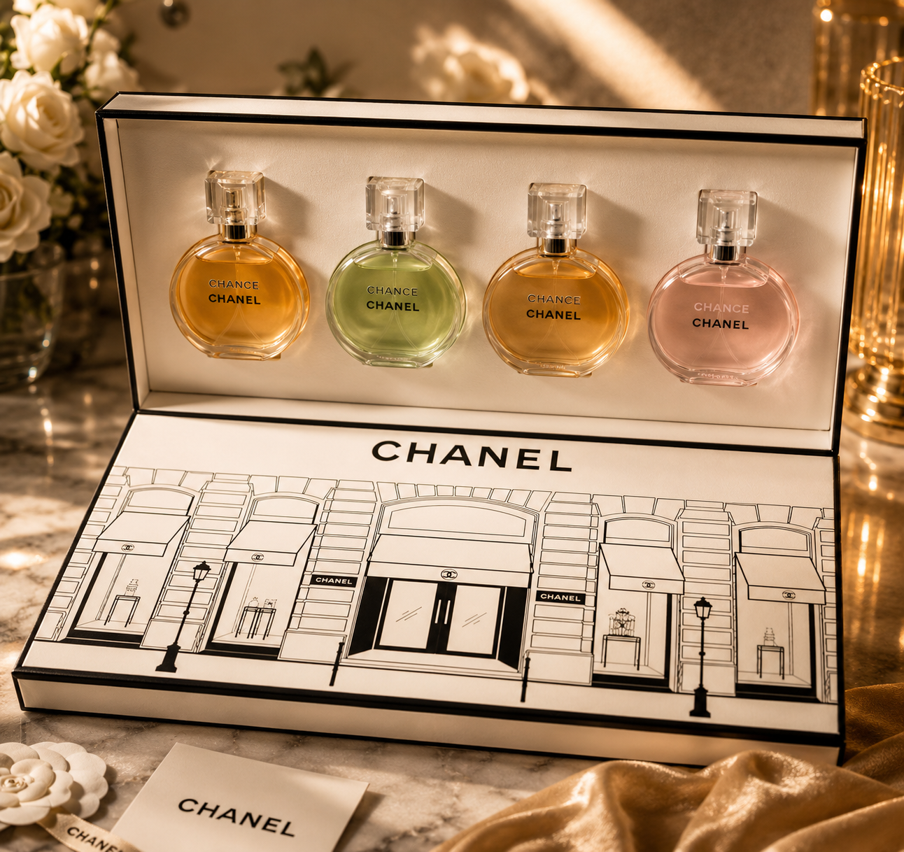 Set Mini Chanel Eau De Perfume Spray (30ml X 4pcs)