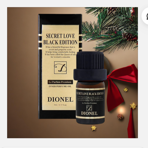 Dionel - Secret Love Feminine Hygiene Perfume Cleanser Black Edition 5ml.